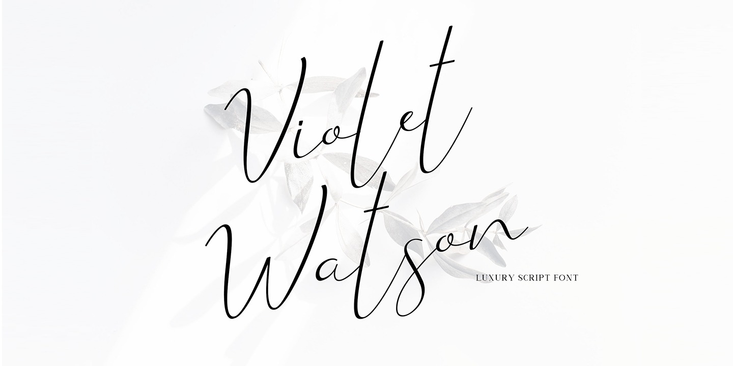 Violet Watson Font preview